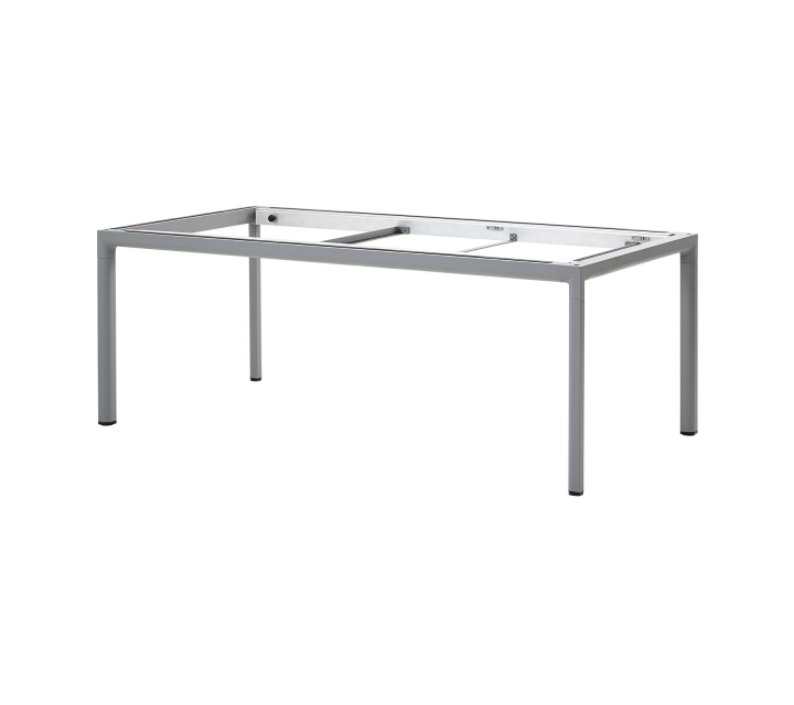 Drop matbordsunderrede 200x100 cm - light grey