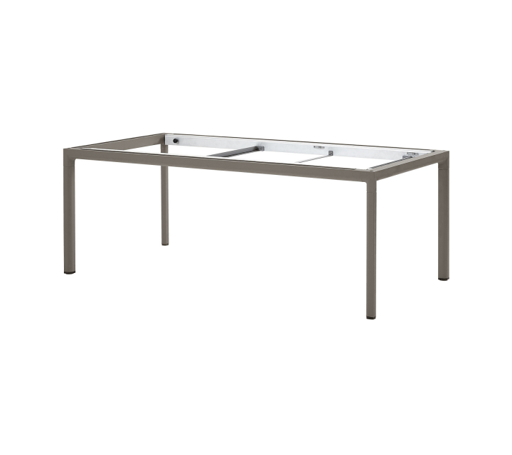Drop matbordsunderrede 200x100 cm - taupe