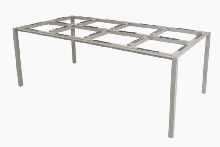 Pure matbordsunderrede 200x100 cm - taupe
