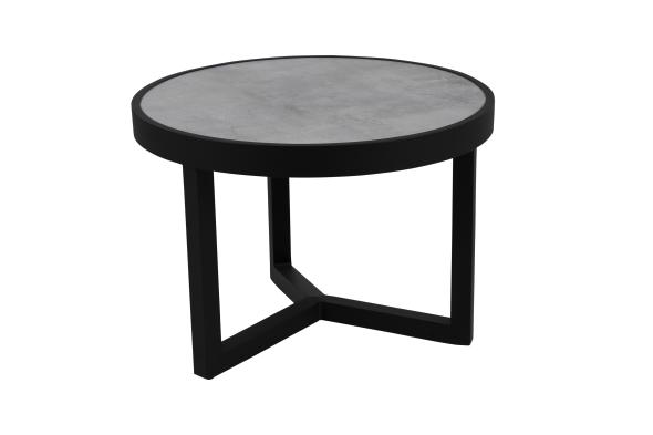 Itonda soffbord Ø 60 H40 cm - svart/grå