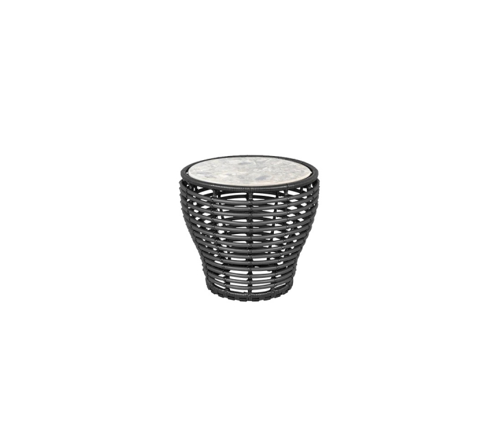 Basket soffbord liten - graphite/multi colour ceramic