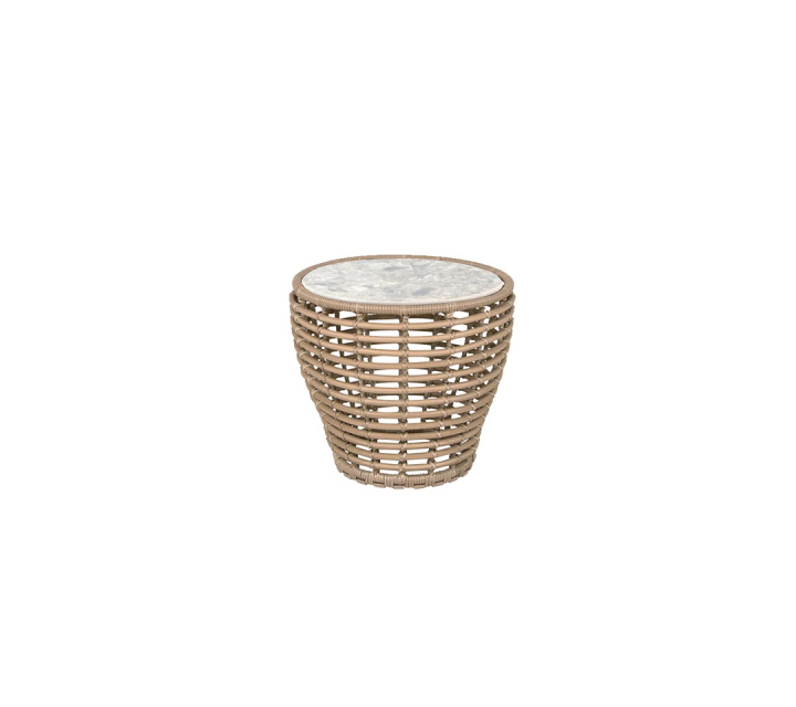Basket soffbord liten - natural/multi colour ceramic