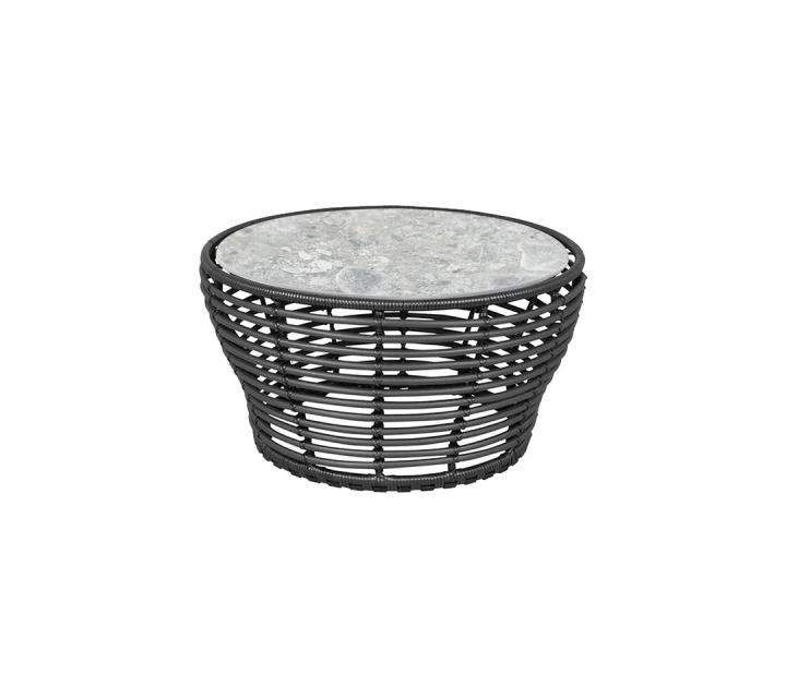 Basket soffbord mellan - graphite/multi colour ceramic