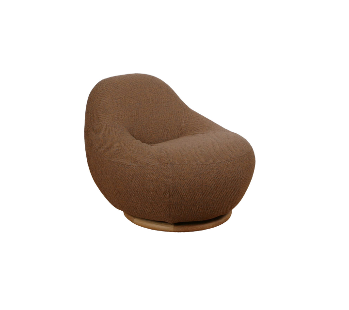 Gem loungefåtölj m/svängbar bas - teak/umber brown Rise