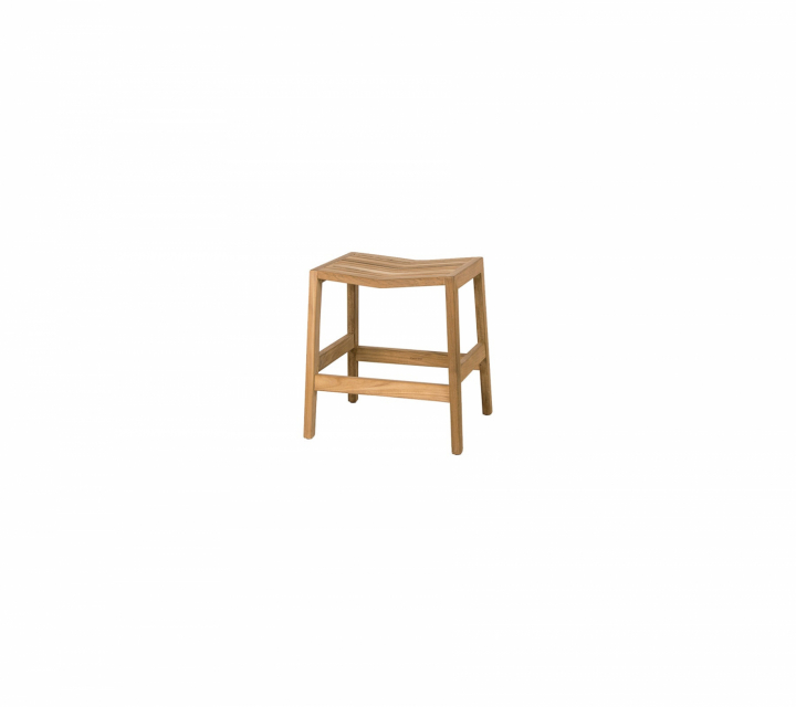 Flip pall stapelbar - teak