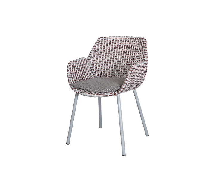 Vibe Stol - Light Grey/bordeaux/dusty Rose