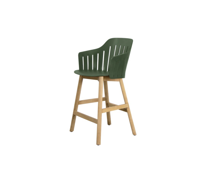Choice mellanhög stol - dark green/teak