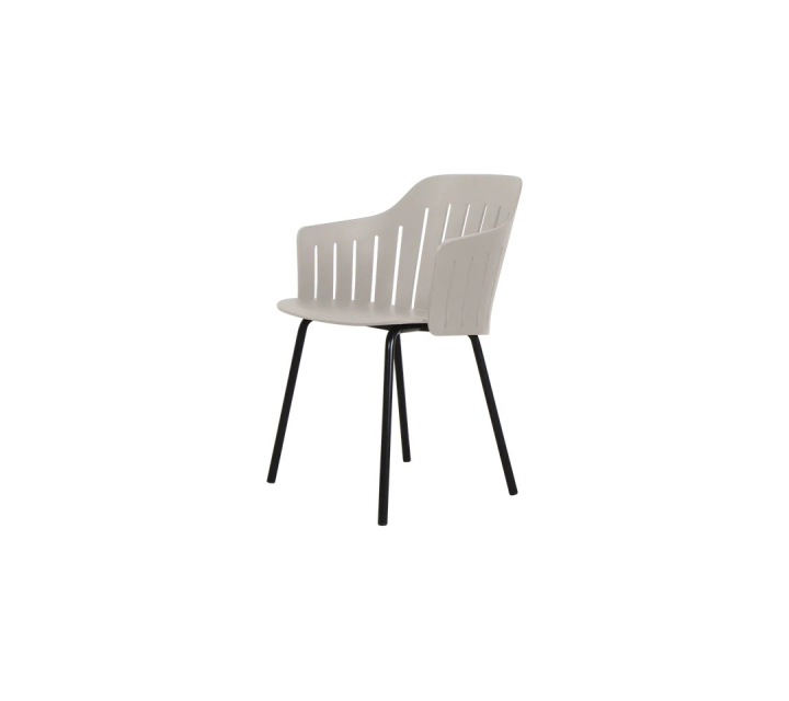 Choice stol m/4 ben - taupe/black