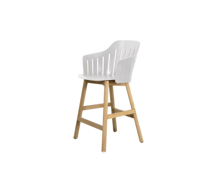 Choice mellanhög stol - white/teak