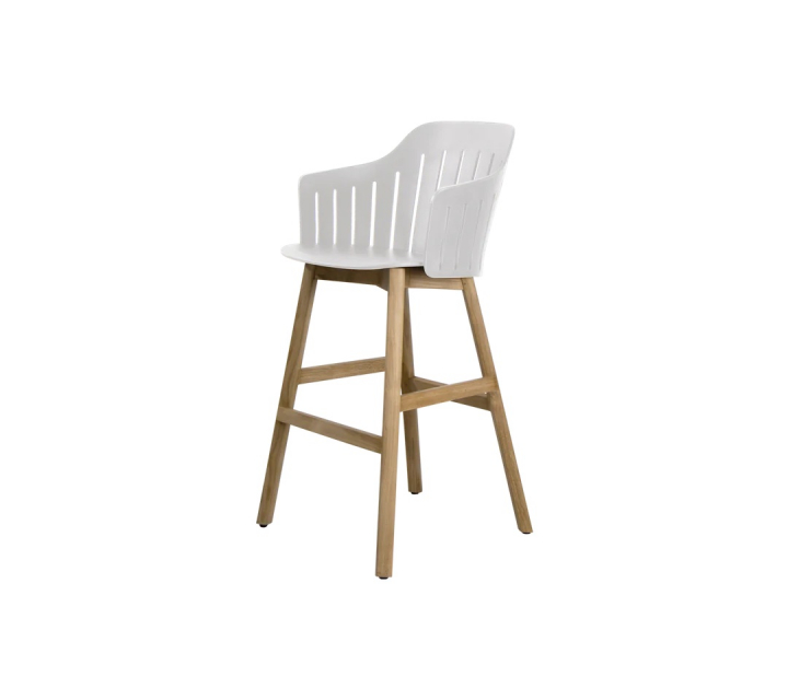 Choice barstol - white/teak