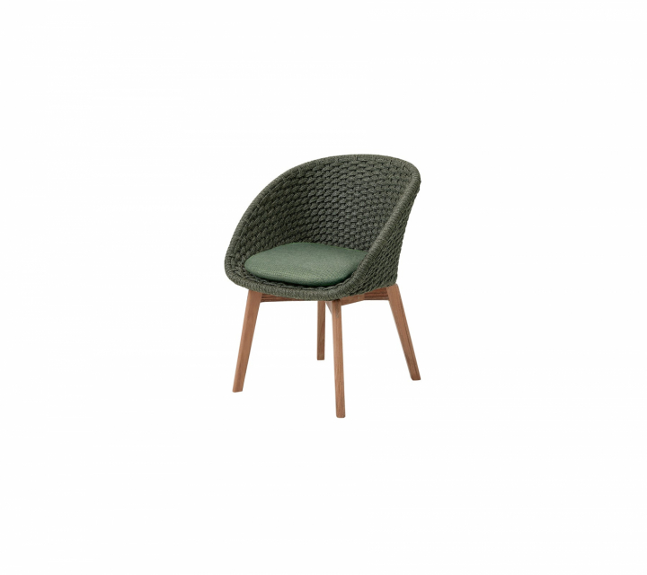 Peacock stolsdyna - dark green