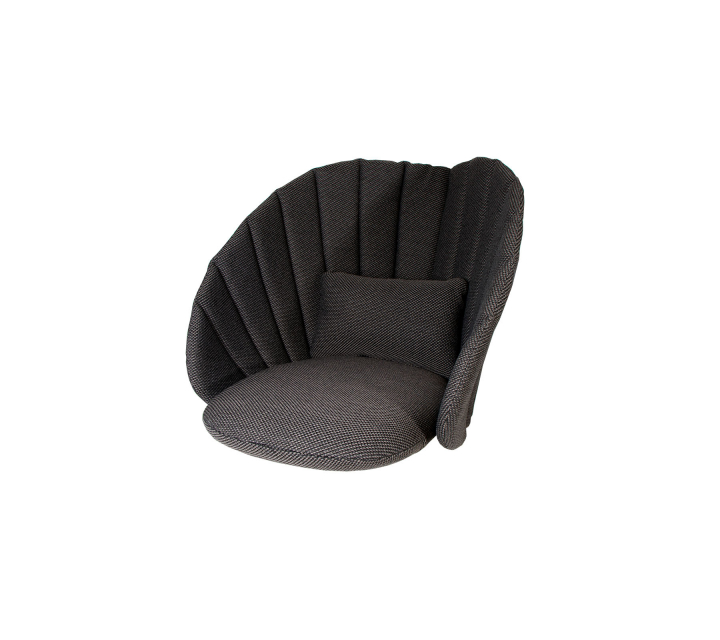 Peacock dynset loungefåtölj - dark grey