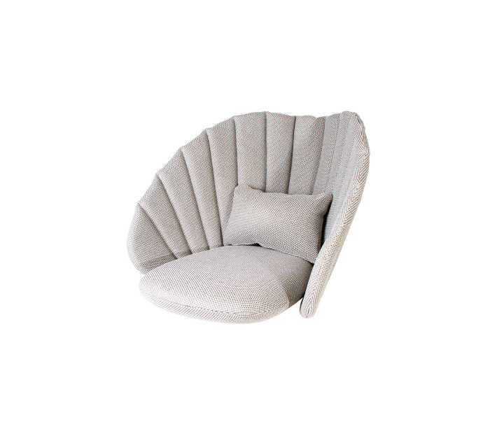 Peacock dynset loungefåtölj - light grey
