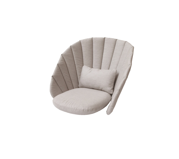 Peacock dynset loungefåtölj - sand