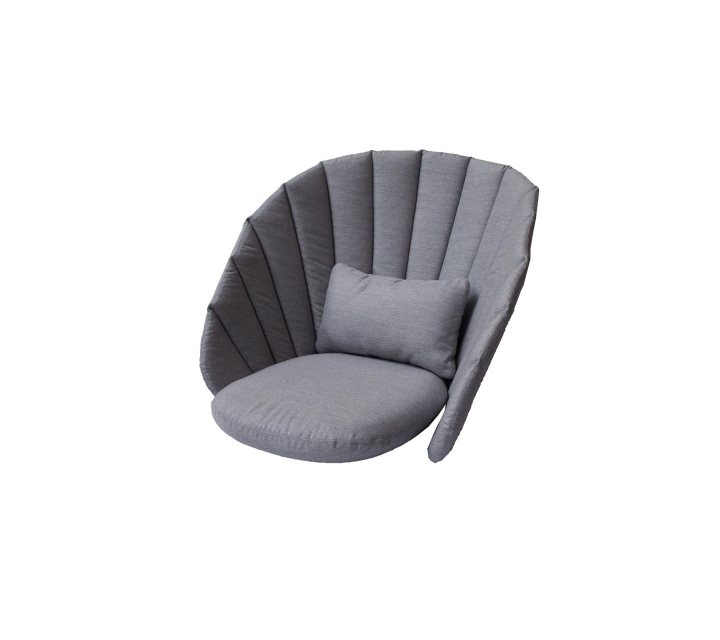 Peacock dynset loungefåtölj - grey