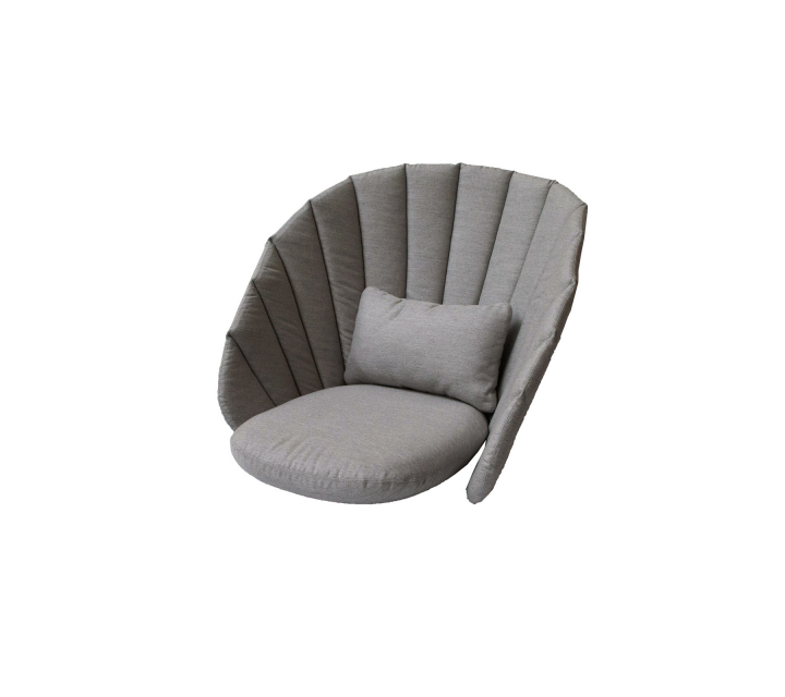 Peacock dynset loungefåtölj - taupe