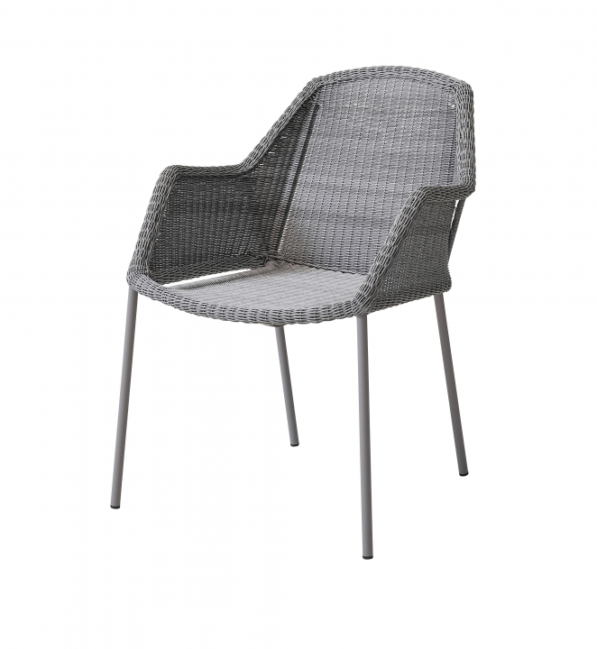 Breeze Stol Stapelbar - Light Grey