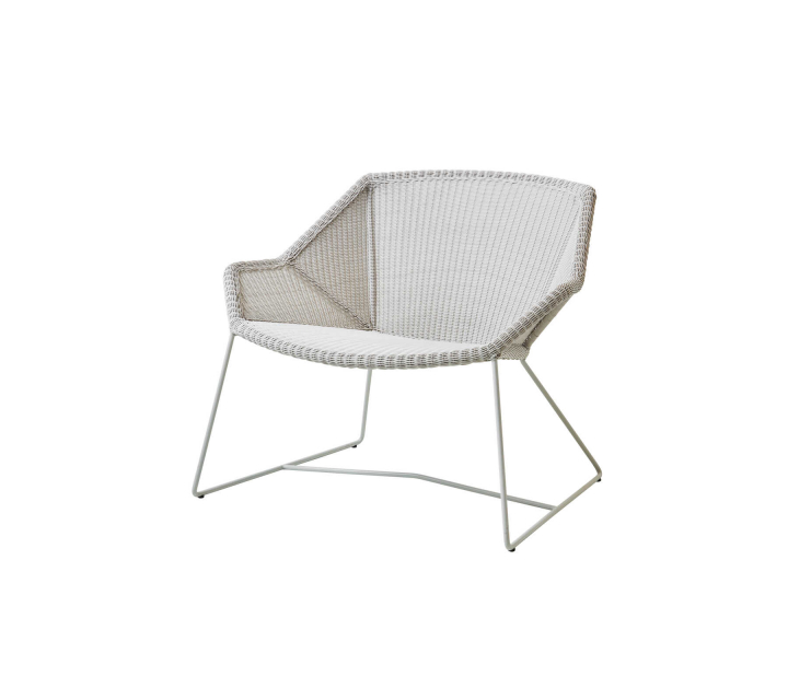 Breeze loungefåtölj - white grey