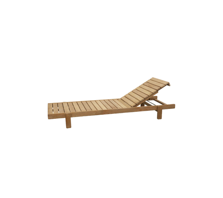 Vista solsäng, stapelbar - teak