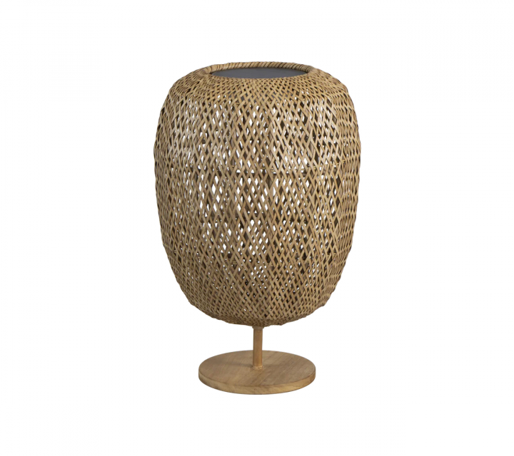 Illusion Glow bordslampa, mellan - natural/teak