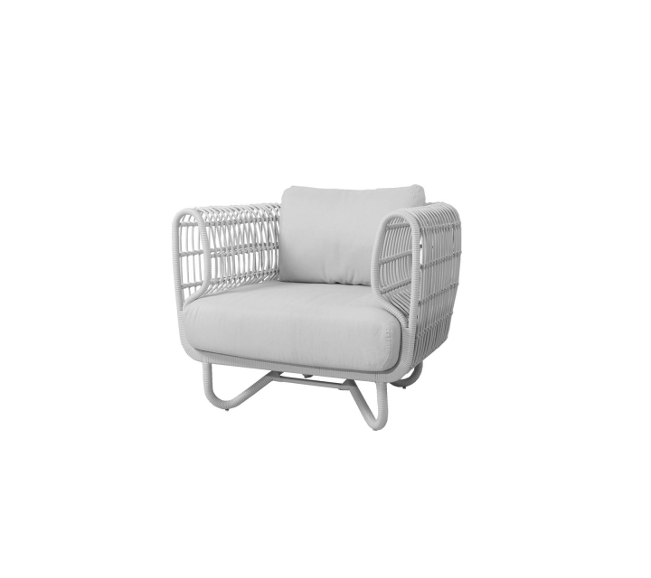 Nest loungefåtölj - white