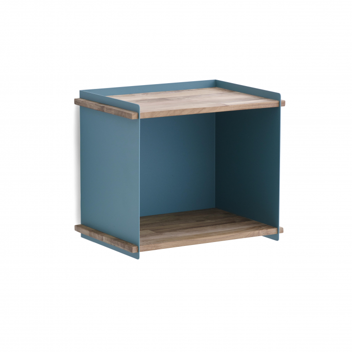 Box Wall - Teak/aqua
