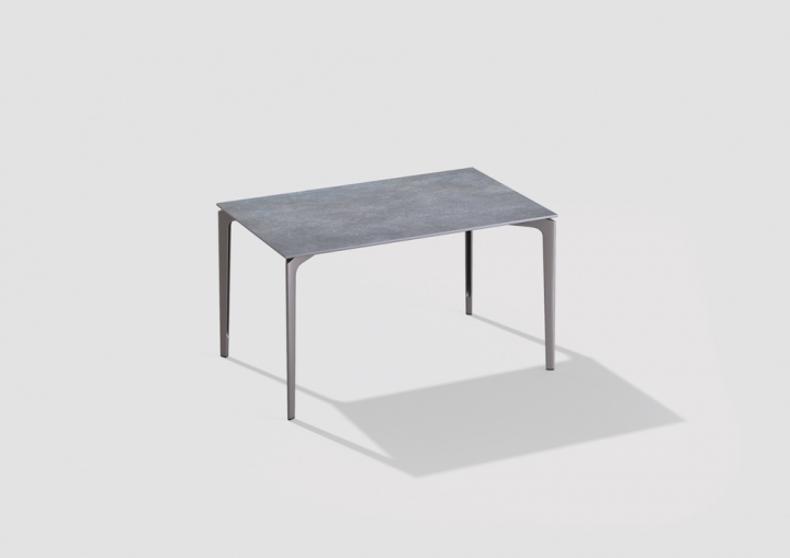 AllSize bord keramikskiva 130x80 cm - powder grey/light grey
