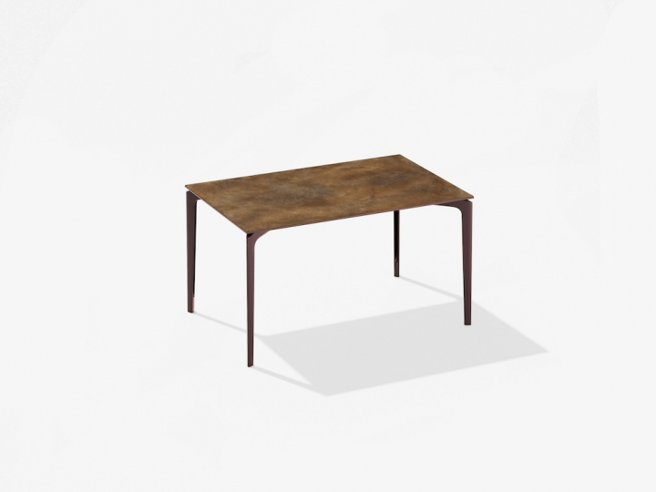 AllSize bord keramikskiva 150x100 cm - chestnut brown/corten