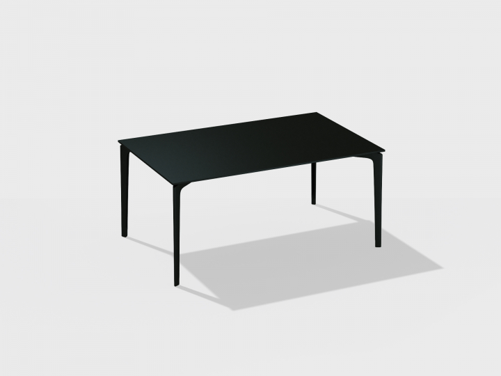 AllSize bord 160x90 cm - metallic grey