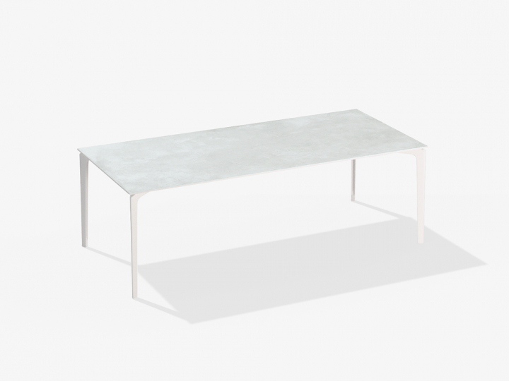 AllSize bord keramikskiva 220x100 cm - white/snow