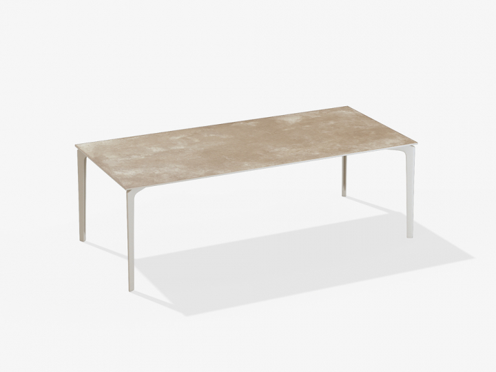 AllSize bord keramikskiva 220x100 cm - antique white/hazel