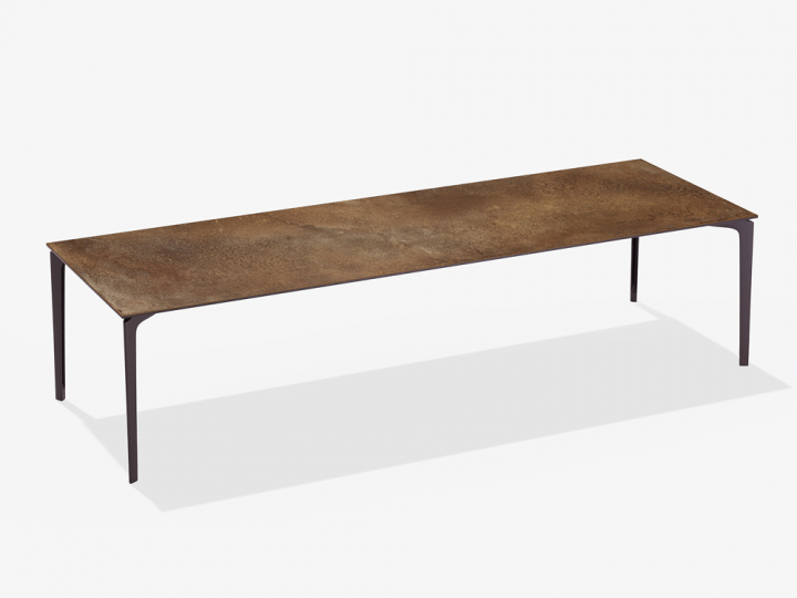 AllSize bord keramik 300x100 cm - chestnut brown/corten
