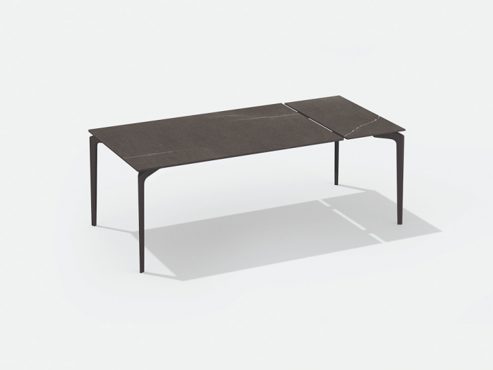 AllSize bord förlängningsbart 160-210x100 cm - black/smoky grey