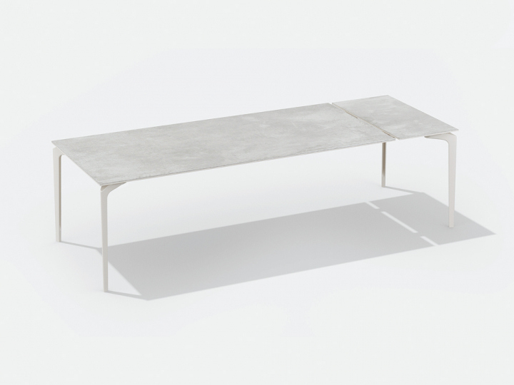 AllSize bord förlängningsbart 220-270x100 cm - white/snow