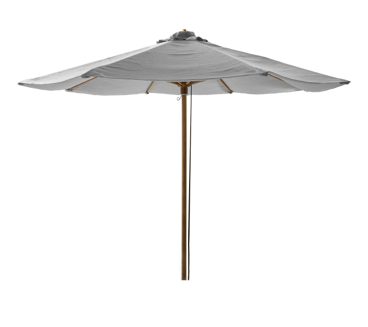 Classic parasoll m/ dragsnöre Ø 3 m - teak pole