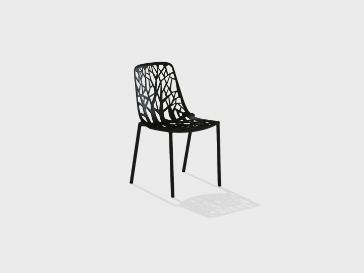 Forest matstol - metallic grey