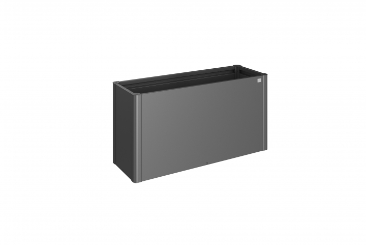 Planteringslåda, 1,5x0,5 - Metallic Mörkgrå