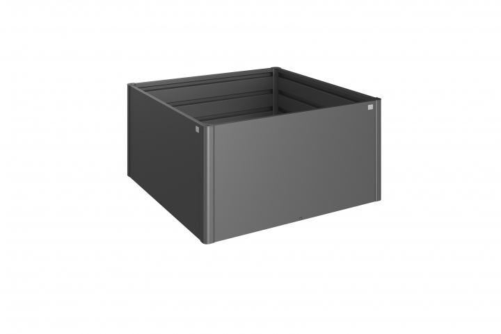 Planteringslåda 1,5x1,5 - metallic mörkgrå