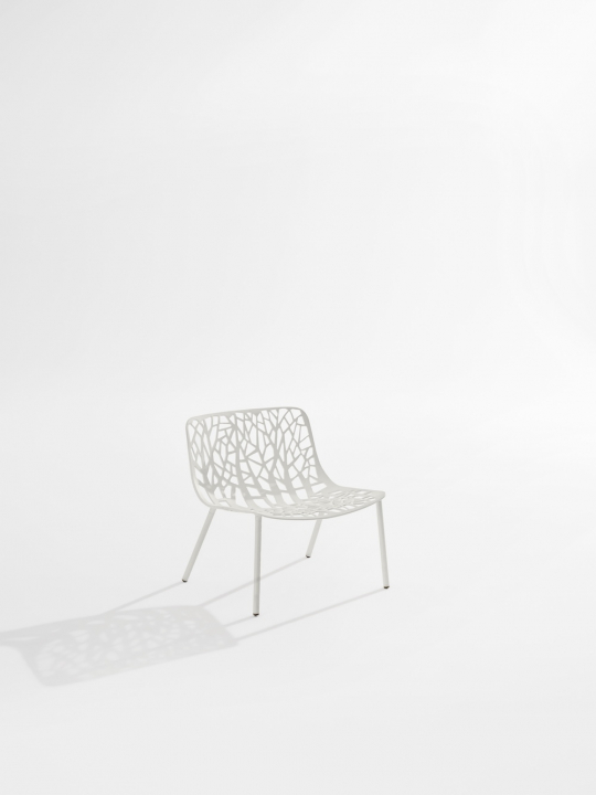 Forest loungefåtölj - white