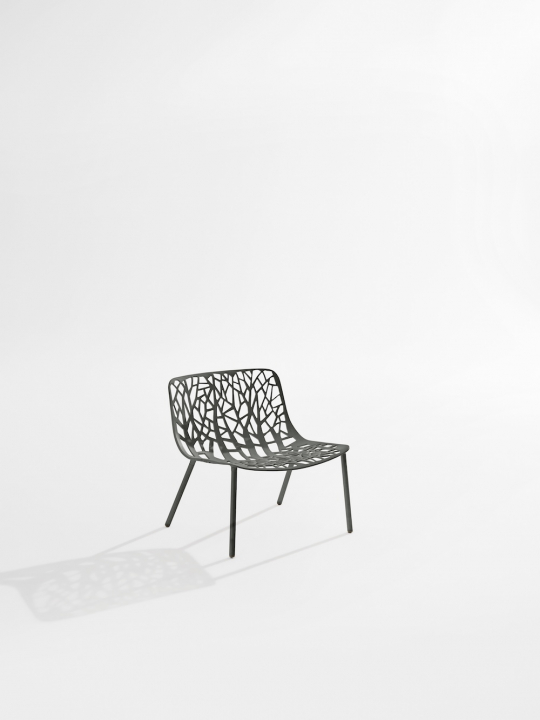 Forest loungefåtölj - metallic grey