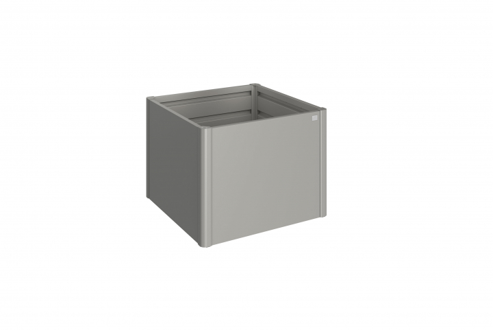 Planteringslåda 1x1 - Metallic Kvarts - Grå
