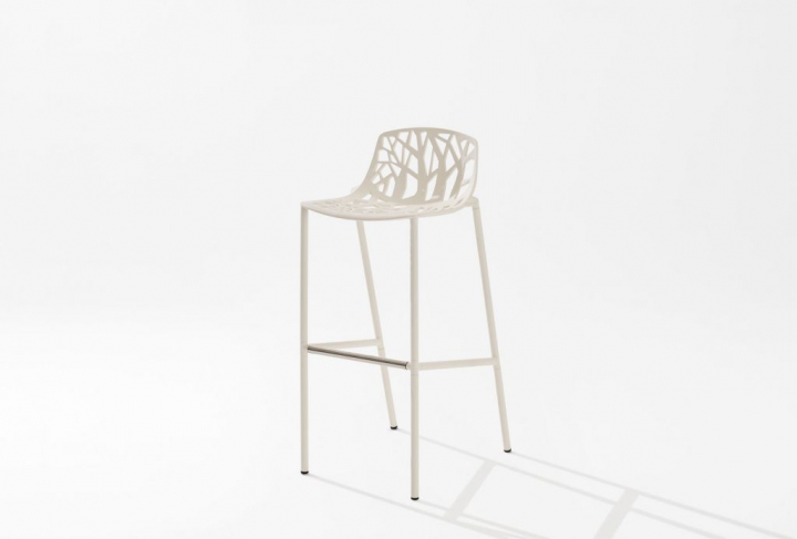 Forest Barstol Låg Sh 65 Cm Låg Rygg - Vit
