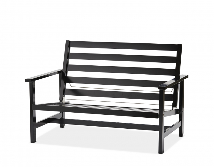 Soffa 2 - Sits Aluminium - Svart