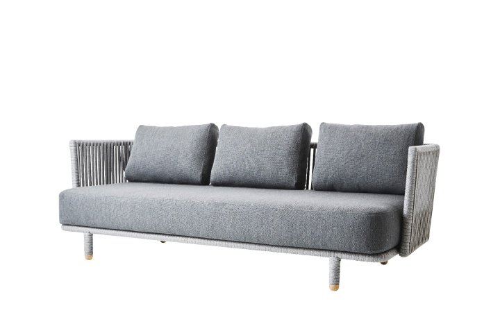 Moments 3-sits soffa - grey