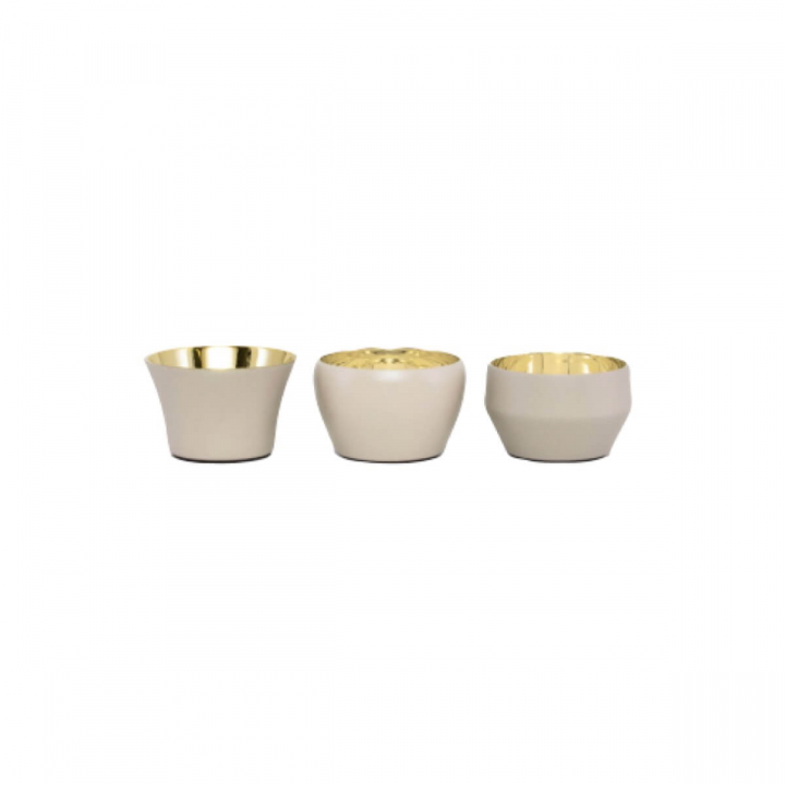 Kin ljuskopp 3-pack - beige