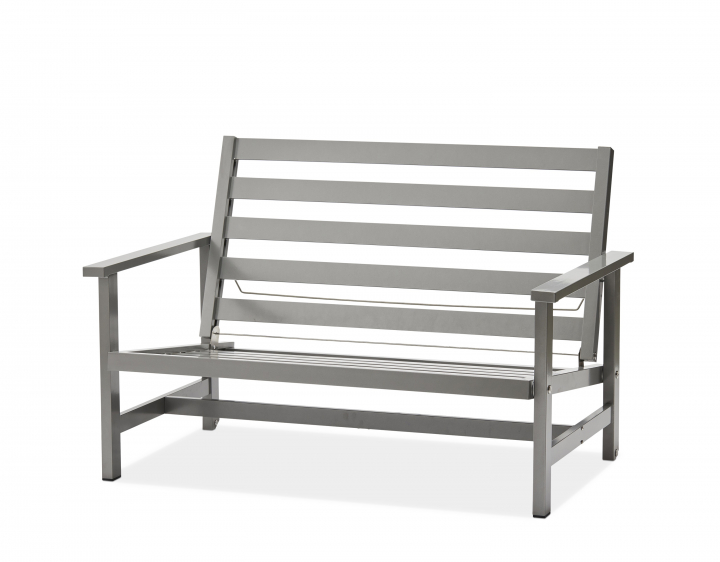 Soffa 2 - Sits Aluminium - Grå