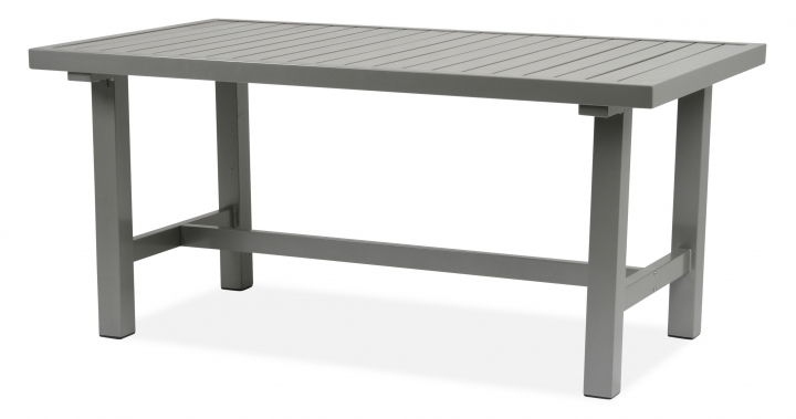 Bord aluminium 142x80 cm - grå