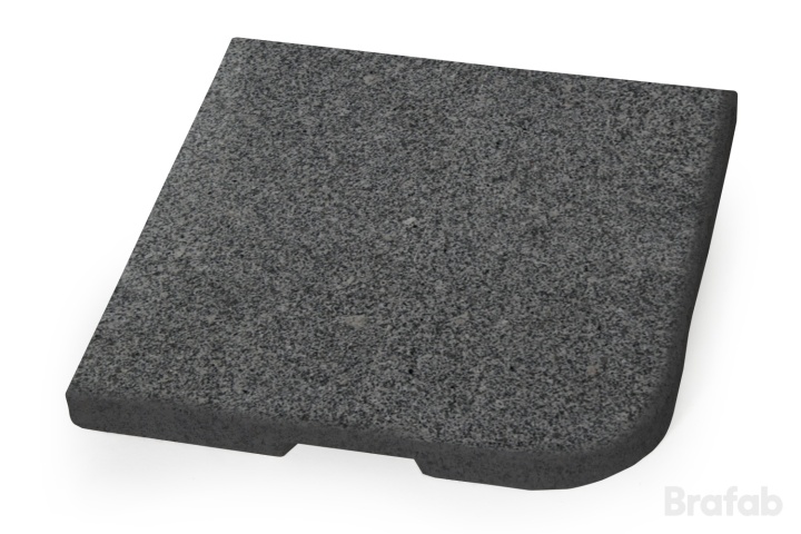 Abetone Parasollfotsvikt 25 Kg - Mörk Granit
