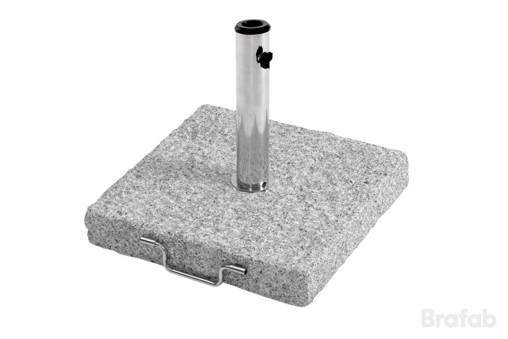 Mito Parasollfot 30 Kg - Grå Grov Granit