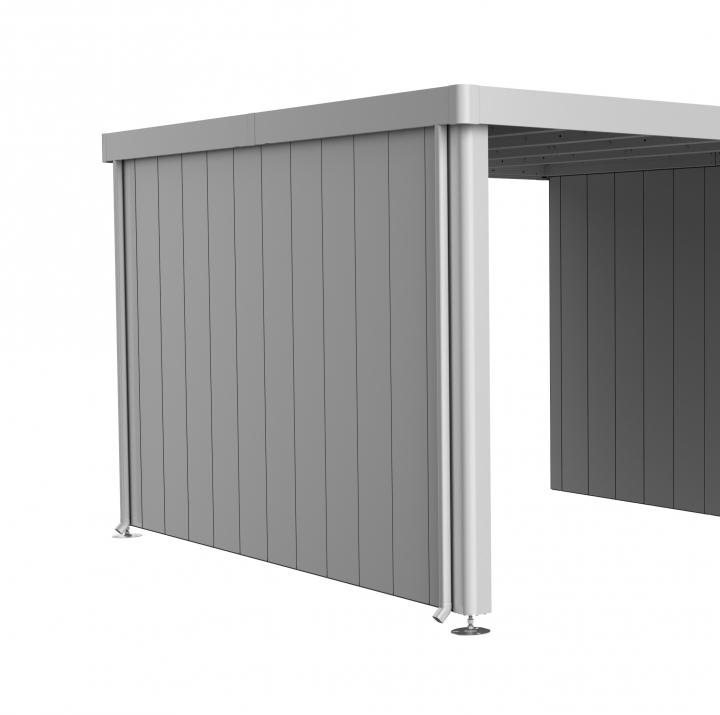 Neo sidotak 4A/4B/4C/4D - metallic kvarts-grå